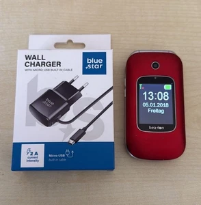 Handy DORO BEA-FON SL590 Rot, Wie Neu, Händler, Komplett, Garantie, Geprüft, - Bild 1 von 2