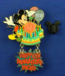 Mickey Birthday Cake 35 Magical Milestones 50th Anniversary LE OC Pin #48571 - Picture 1 of 3