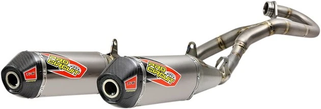 Pro Circuit TI-6 Dual Full Exhaust System Titanium/Titanium/Carbon #0311945F2 - Imagem 1 de 1