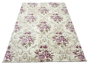 Designer Orientteppich Teppich Gewebt Blumen 230x160 cm carpet Wohnzimmer Weiß - Bild 1 von 20