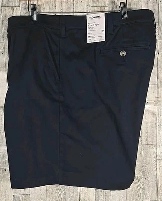 Sonoma Shorts 44 46 52 & 54 Blue Flat Front Flexwear Hits above the Knee Foto 1 de 4