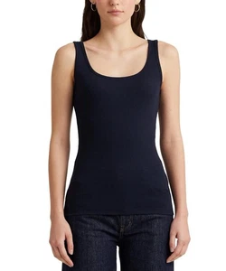 Ralph Lauren Black Label Blue Top Tank Sz L Knit Silk/cashmere Designer Luxury - Picture 1 of 6