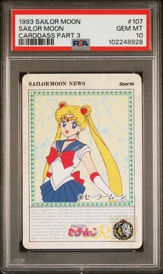 PSA 10 1993 Sailor Moon Carddass Parte 3 107 Sailor Moon Pop 2 - Imagem 1 de 2