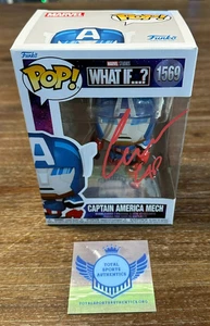 Chris Evans firmato Funko POP 1569 serie Marvel CPT AMERICA MECH e se? Certificato di autenticità - Foto 1 di 4