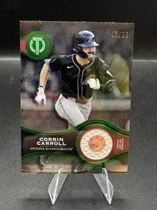 Corbin Carroll 2025 Topps Tributo Sello de Aprobación Juego Usado Reliquia Verde/99 - Imagen 1 de 3