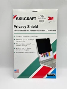 SKILCRAFT Privacy Shield 7045-01-619-2983 – 3M Privacy Filter – 24" Widescreen – - Afbeelding 1 van 3