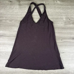 Camisa sin mangas James Perse estándar para mujer talla 3 púrpura espalda cruzada hecha en EE. UU. - Imagen 1 de 9