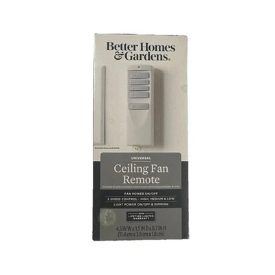 Better Homes & Gardens Universal Handheld Ceiling Fan Remote with Wall Mount - Image 1 of 4