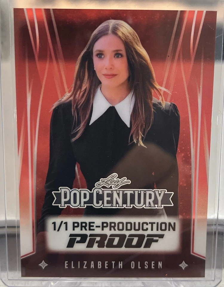 Prova de pré-produção ELIZABETH OLSON 2025 Leaf Pop Century 1/1 One of One - Imagem 1 de 1