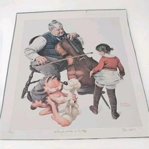 Litiografía Norman Rockwell firmada por Jim Davis y numerada - Imagen 1 de 4