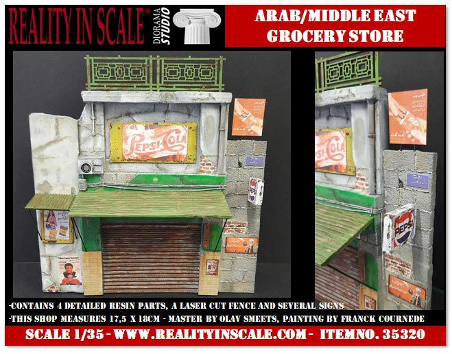 Reality In Scale 1/35 Arab/Middle East Grocery Store - Image 1 of 1