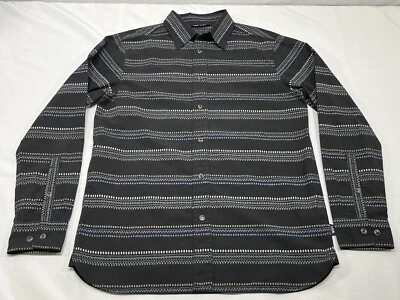 The North Face Medium Men Multicolor Black Striped Long Sleeve Button Down Shirt - Image 1 of 4