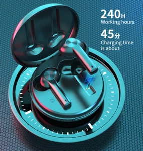 Wireless Bluetooth5.3 Earphones Headphones Earbuds Sports for iPhone iOS Android - Picture 1 of 12