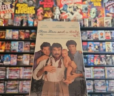 Three Men And A Baby (VHS 1988) Tom Selleck [PG] Ted Danson Comedy Movie Foto 1 de 4