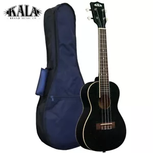 Kala Sparkle Series Mahogany Body Concert Ukulele Galaxy Black With Gig Bag - Picture 1 of 4