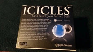 icicles hand blown glass ben-wa balls - Picture 1 of 2
