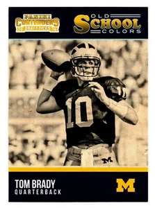 2016 Panini Contenders Old School Colors Card #25 Tom Brady Patriots GOAT Draft - Picture 1 of 4