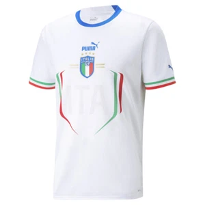 PUMA Figc Away Crew Neck Short Sleeve Soccer Jersey Replica Mens White 76565002 - Picture 1 of 2