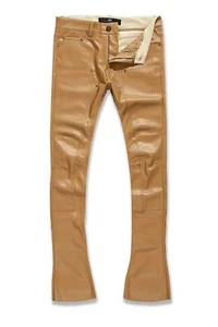 Jordan Craig PU Stacked Carpenter Men's Pants Mocha JRF1135-MOCHA - Picture 1 of 2