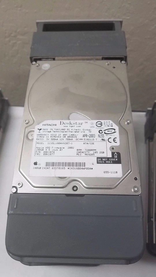 Apple 655T0165 185GB 7200rpm Hard Drive with Tray for XRAID - Image 1 of 1