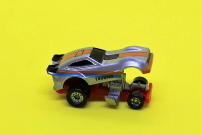 Vintage Micro Machines Deluxe Plymouth Arrow Funny Car Orange Stripe 1988 Galoob - Image 1 of 4