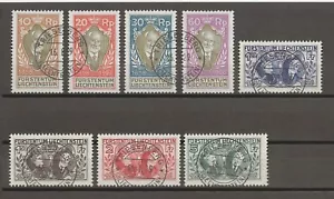 LIECHTENSTEIN 1928 SG 84/91 USATO - Foto 1 di 1
