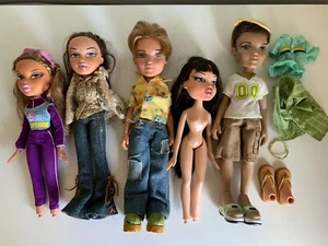Bratz Dolls Lot Vintage Girls Boys Yasmin Jade Cameron Dylan Various Condition - Picture 1 of 15