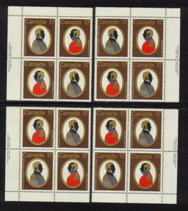 1979 Canada SC# 820a - Canadian Colonels - Set of 4 Plate Block M-NH Lot # 2910 - Picture 1 of 1