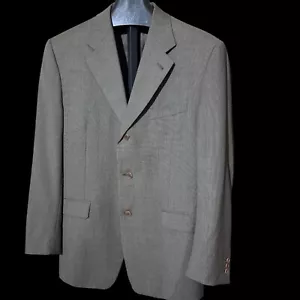 Giacca cappotto sportivo lana 3 bottoni micro check grigio Canali nuovo senza etichette taglia 50 R NUOVO - Foto 1 di 9