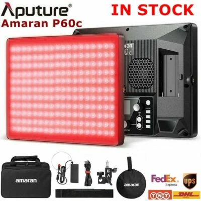 Aputure Amaran P60c 60W Bi-Color RGBWW LED Video Panel Light AU PLUG - Image 1 of 4