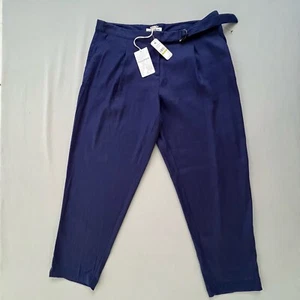 Tommy Bahama Willa Linen Blend Pants Size 14 Women Stretch Casual Pants $125 NEW - Picture 1 of 11