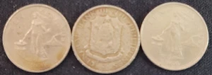 (3) 1958 & 2 1966 Philippines 10 Centavos - Shield of Arms - Liberty - Picture 1 of 7