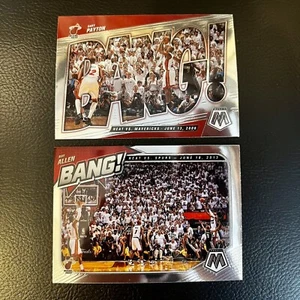 2020-21 + 2021-22 Panini Mosaic Ray Allen Gary Payton Bang Insert Miami Heat - Picture 1 of 2