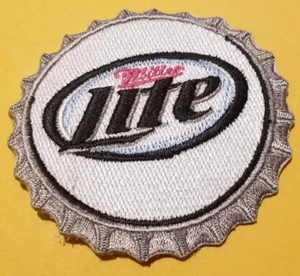 Miller Bud Light bottle top New Embroidered Patch worldwide approx. 2.5" - Picture 1 of 2