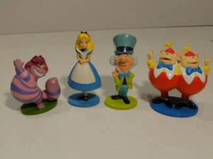 Disney Alice in Wonderland Vinyl Figures Cheshire Cat, Mad Hatter, Alice, TD TD - Picture 1 of 4