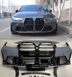 Paraurti anteriore per BMW Serie 4 G22 19-21 con kit carrozzeria stile griglia M4 - Foto 1 di 8