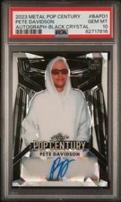 2023 LEAF POP CENTURY PETE DAVIDSON BLACK ICE AUTO #10/10 PSA 10 GEM MINT POP 1