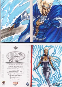Tarjeta de boceto Marvel Premier 2014 de doble panel Uran Storm - Imagen 1 de 1