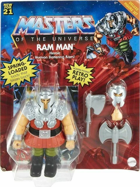 Mattel Masters of the Universe Origins Deluxe Ram-Man Action Figure