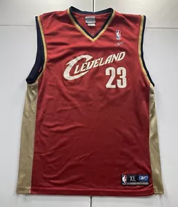 Vintage Reebok Cleveland Cavaliers Trikot Herren XL Rot Lebron James Basketball - Bild 1 von 8