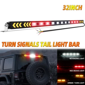 Slim 32" Off-Road LED Chase Light Bar UTV Turn Signal Brake Tail Light Truck - Bild 1 von 9