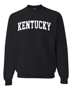 State of Kentucky College Style White Fashion Unisex Crewneck Sweatshirt - Picture 1 of 11