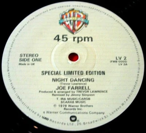 Joe Farrell Night Dancing 12"UK ORIG Ltd Ed '78 Warner Bros LV 2 Jazz Funk VINYL - Bild 1 von 3