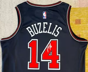 Matas Buzelis Signed Autograph Chicago Bulls NBA Jersey - Picture 1 of 4