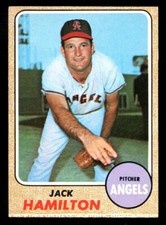 1968 TOPPS OPC O PEE CHEE BASEBALL #193 JACK HAMILTON NM CALIFORNIA Angels Card