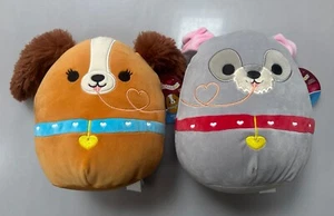 Squishmallows Disney Lady & The Tramp 8” Valentines Day Exclusive Set 2025 NWT - Picture 1 of 4
