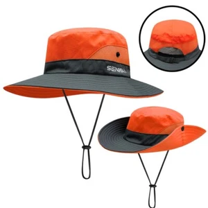 Women Sun Hat UV Protection Sunshade Cap Outdoor Sports Wide Brim Cap Bucket Hat - Picture 1 of 16