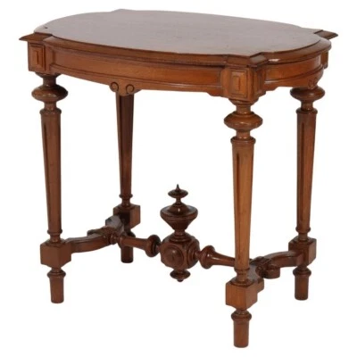 Lámpara de mesa antigua victoriana renacentista nogal C1890 Foto 1 de 4