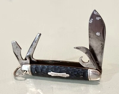 Vintage Imperial Kamp King Providence RI 4 Blade Multi Tool Pocket Jack Knife - Image 1 of 4