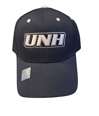 Chapéu boné azul e branco University of New Hampshire UNH Wildcats - Imagem 1 de 2